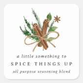 Vrijgezellenfeest of Wedding Spice Favoriet Vierkante Sticker (Voorkant)