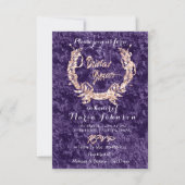 Vrijgezellenfeest Olijf met rode roze roze Violet  Kaart (Voorkant)