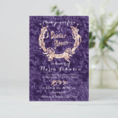 Vrijgezellenfeest Olijf met rode roze roze Violet  Kaart (Staand voorkant)