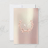 Vrijgezellenfeest Olijven met roze roze rood goud Kaart (Achterkant)