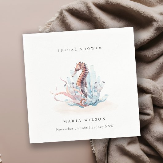 Vrijgezellenfeest onderwater zeewier servet