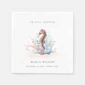 Vrijgezellenfeest onderwater zeewier servet (Voorkant)