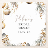 Vrijgezellenfeest Onderzetter | Holly Christmas De