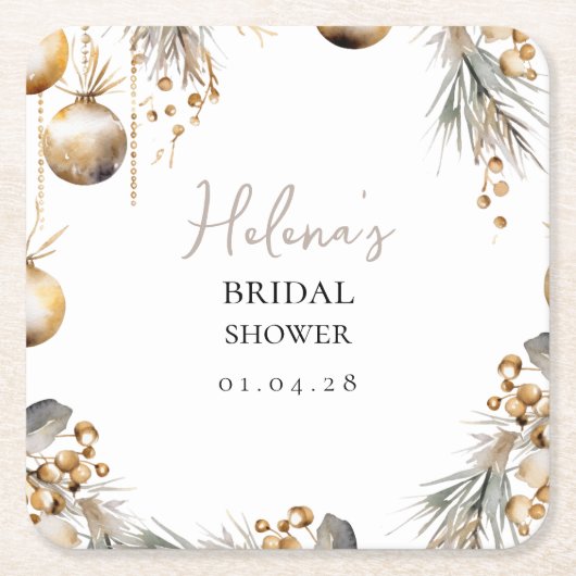 Vrijgezellenfeest Onderzetter | Holly Christmas De (Voorkant)