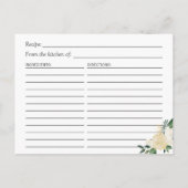 Vrijgezellenfeest Ontvang Natuur Groene gouden blo Briefkaart (Achterkant)