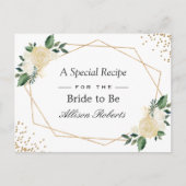 Vrijgezellenfeest Ontvang Natuur Groene gouden blo Briefkaart (Voorkant)