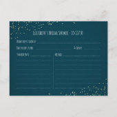 Vrijgezellenfeest Ontvang Paar Mason Jars Roos Gol Uitnodiging Briefkaart (Achterkant)