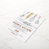 Vrijgezellenfeest ontvangen folie uitnodiging (Gedraaid)