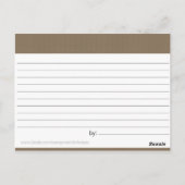 Vrijgezellenfeest Ontvangkaart Briefkaart (Achterkant)