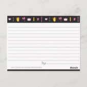 Vrijgezellenfeest Ontvangkaart Briefkaart (Achterkant)