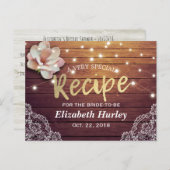 Vrijgezellenfeest Ontvangt Floral String Light Woo Uitnodiging Briefkaart (Voorkant / Achterkant)