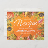 Vrijgezellenfeest Ontvangt herfst Maple laat pompo Uitnodiging Briefkaart (Voorkant / Achterkant)