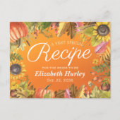 Vrijgezellenfeest Ontvangt herfst Maple laat pompo Uitnodiging Briefkaart (Voorkant)