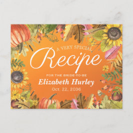 Vrijgezellenfeest Ontvangt herfst Maple laat pompo Uitnodiging Briefkaart