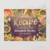 Vrijgezellenfeest Ontvangt herfst Maple laat pompo Uitnodiging Briefkaart (Voorkant)