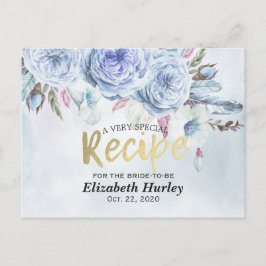 Vrijgezellenfeest Ontvangt Waterverf Floral en ver Uitnodiging Briefkaart
