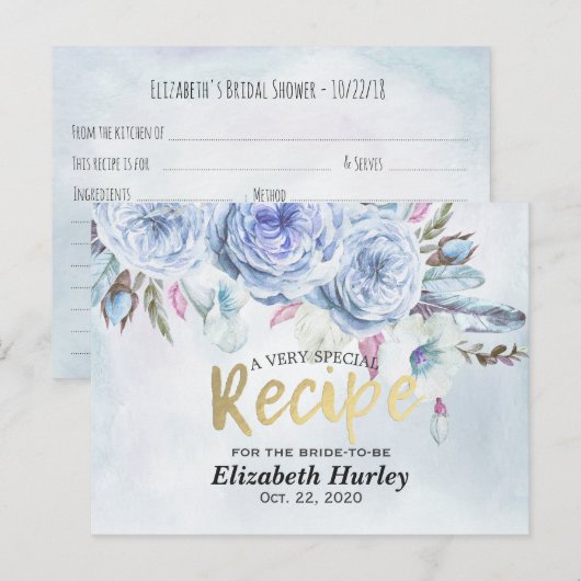 Vrijgezellenfeest Ontvangt Waterverf Floral en ver Uitnodiging Briefkaart (Voorkant / Achterkant)