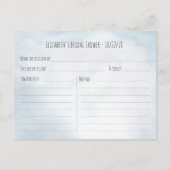 Vrijgezellenfeest Ontvangt Waterverf Floral en ver Uitnodiging Briefkaart (Achterkant)