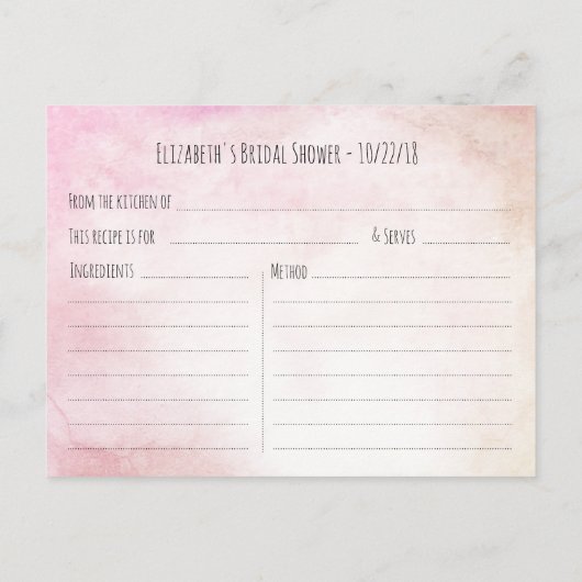 Vrijgezellenfeest Ontvangt Waterverf Floral en ver Uitnodiging Briefkaart (Achterkant)