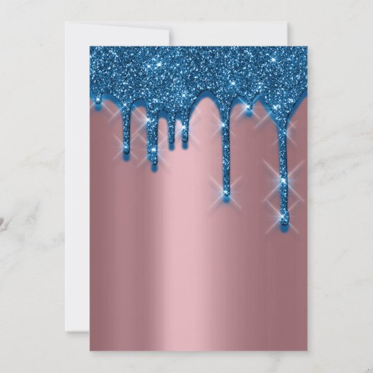 Vrijgezellenfeest op 16e verjaardag van de 3D-troe Kaart (Achterkant)