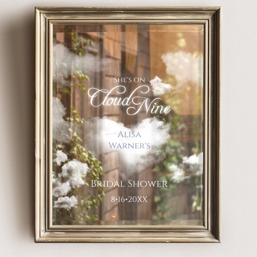 Vrijgezellenfeest op Cloud Nine Elegant Mirror en Raamsticker