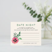 Vrijgezellenfeest op datum nachtelijke ideeën Kaar Advieskaart (Staand voorkant)