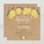 Vrijgezellenfeest op het Rustic Square Main Squeez Kaart (Voorkant / Achterkant)