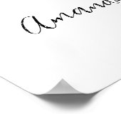 Vrijgezellenfeest op roze roze flora poster (Hoek)