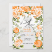 vrijgezellenfeest - Oranje botanische bloemen Kaart (Voorkant)