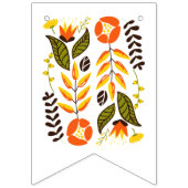 Vrijgezellenfeest oranje Gele Bloemen Trouwbloemen Vlaggetjes (Eerste vlag)