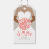 Vrijgezellenfeest oranje repetitie bruiloft cadeau cadeaulabel (Voorkant)