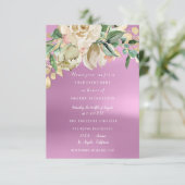 Vrijgezellenfeest Orchid Purpl Paint Flower Waterv Kaart (Staand voorkant)