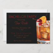 vrijgezellenfeest ouderwetse Drink Kaart (Voorkant)