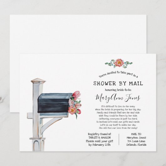 Vrijgezellenfeest over lange afstand per post kaart (Voorkant / Achterkant)