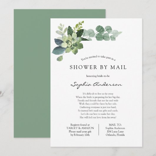 Vrijgezellenfeest over lange afstand per post kaart (Voorkant / Achterkant)