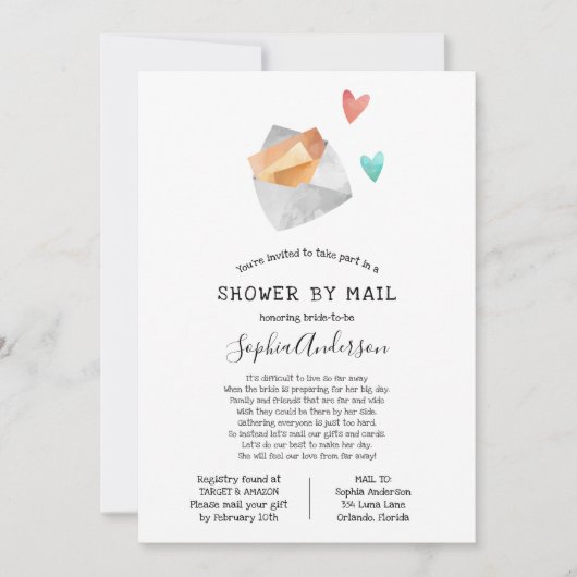 Vrijgezellenfeest over lange afstand per post kaart (Voorkant)