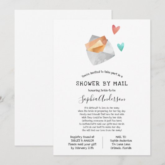 Vrijgezellenfeest over lange afstand per post kaart (Voorkant / Achterkant)