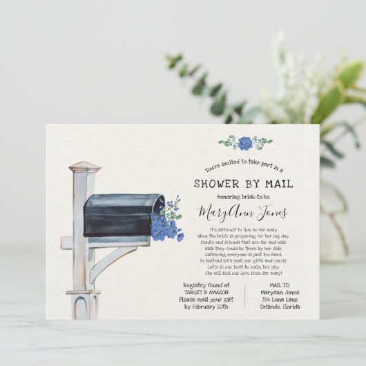 Vrijgezellenfeest over lange afstand per post kaart (Staand voorkant)