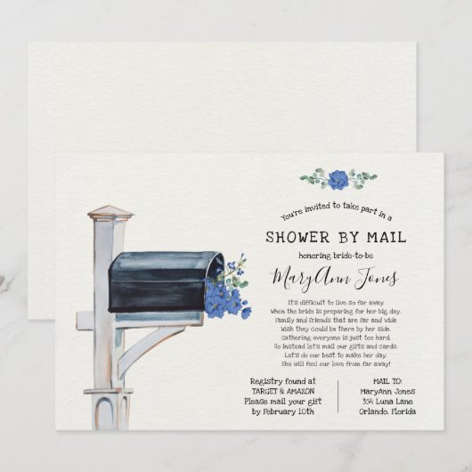 Vrijgezellenfeest over lange afstand per post kaart (Voorkant / Achterkant)