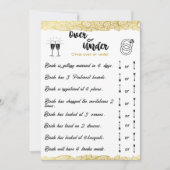 Vrijgezellenfeest over of onder Game Gold Kaart (Voorkant)