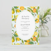 Vrijgezellenfeest over thema Lemon Kaart (Staand voorkant)