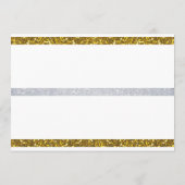 vrijgezellenfeest Paars Gold Itinerary Bachelorett Programmakaart (Achterkant)