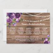 vrijgezellenfeest Paars landverlichting Kaart (Voorkant)