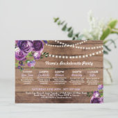 vrijgezellenfeest Paars landverlichting Kaart (Staand voorkant)