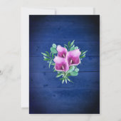 Vrijgezellenfeest Paarse Calla Lily Lights Bloemen Kaart (Achterkant)