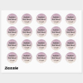 Vrijgezellenfeest Paarse Glitter Sparkles Ronde Sticker (Vel)