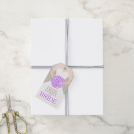 Vrijgezellenfeest paarse repetitie cadeau label vo cadeaulabel