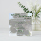 Vrijgezellenfeest palmbomen uitnodigen kaart (Staand voorkant)