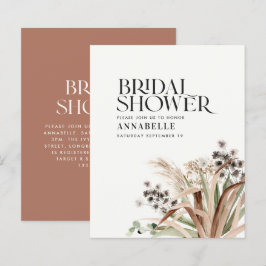 Vrijgezellenfeest pampas eucalyptus terracotta mod