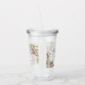 Vrijgezellenfeest pampas floral modern elegant acryl drinkbeker (Links)